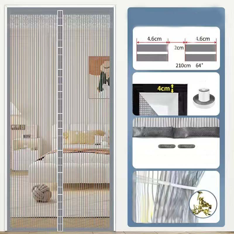 🚪50% KORTING! 🧲Magnetische deurgordijnen — houden insecten effectief tegen en bevorderen de luchtcirculatie🌿