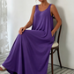 Dames casual mouwloze maxi-jurk