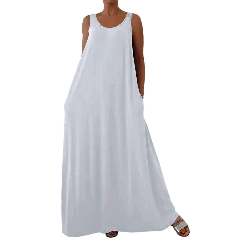 Dames casual mouwloze maxi-jurk
