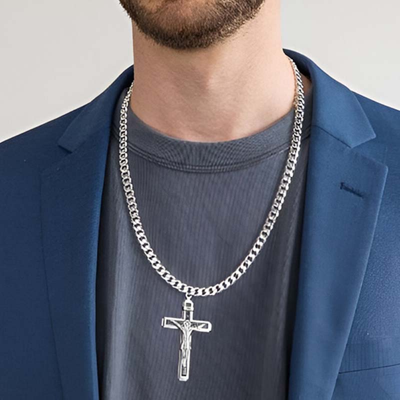 ✝️ 50% KORTING! ⏰ Verfijnde, tijdloze elegantie: kruisketting – Prachtig vakmanschap, roestvrij staal en een subtiele glans – perfect voor dagelijks gebruik of als een betekenisvol cadeau 💛
