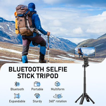 Multifunctionele Bluetooth selfiestick met statiefset