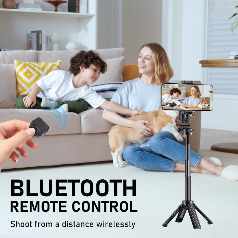 Multifunctionele Bluetooth selfiestick met statiefset