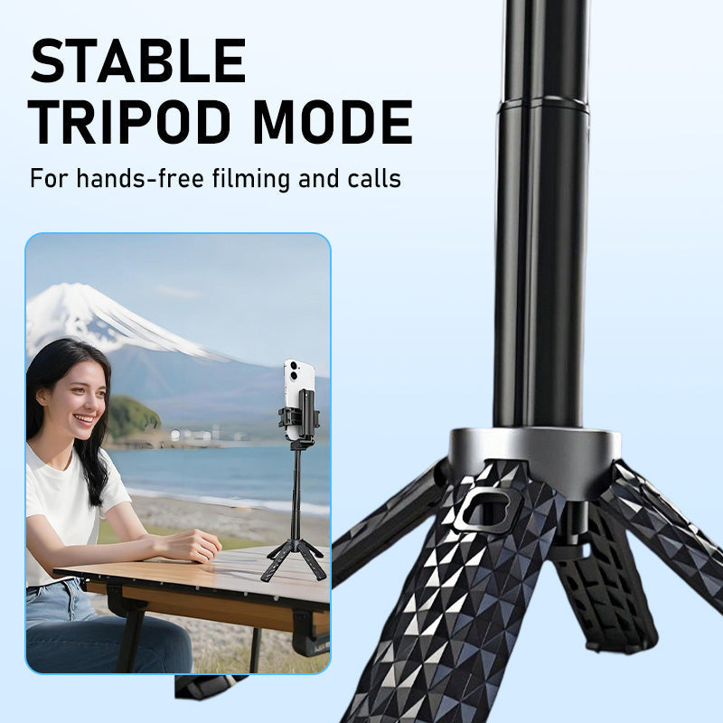 Multifunctionele Bluetooth selfiestick met statiefset