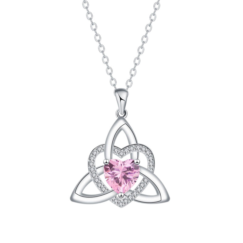Celtic Knot Heart Pendant Necklace