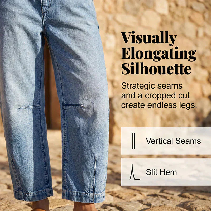 🌟 Damesjeansshort met hoge taille en wijde pijpen – Verlengt de benen & vintage wassing – Casual cropped broek – perfect voor de zomer, het strand of een vrije dag 👒