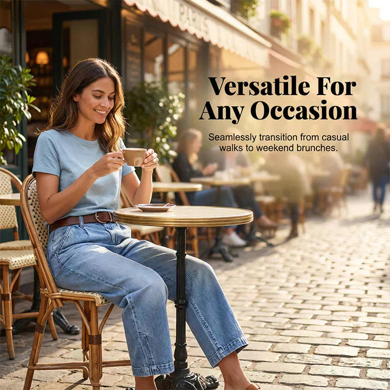 🌟 Damesjeansshort met hoge taille en wijde pijpen – Verlengt de benen & vintage wassing – Casual cropped broek – perfect voor de zomer, het strand of een vrije dag 👒
