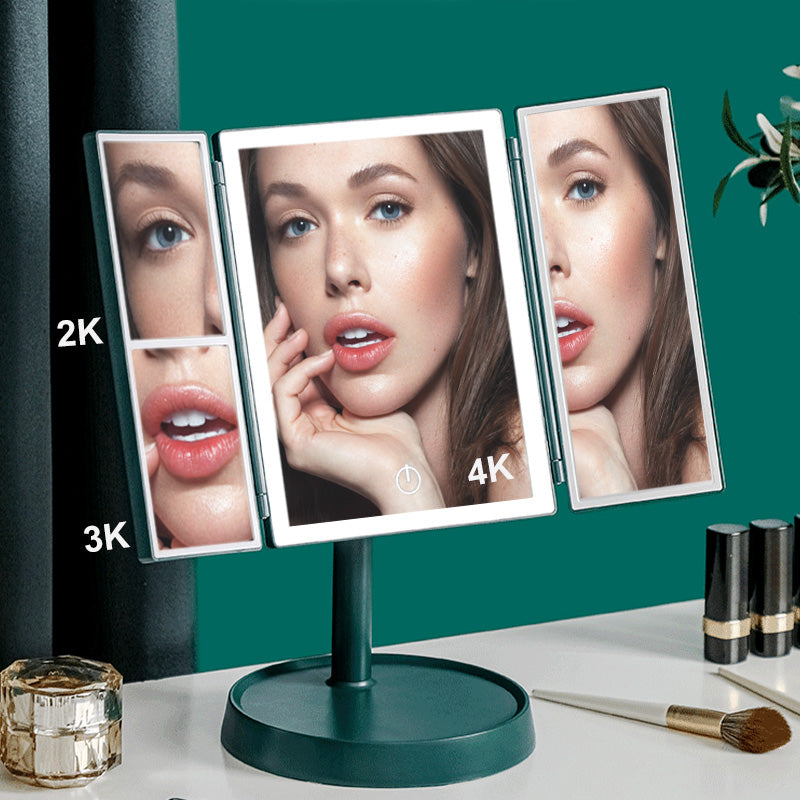 LED Multifunctionele Opvouwbare Make-up Spiegel