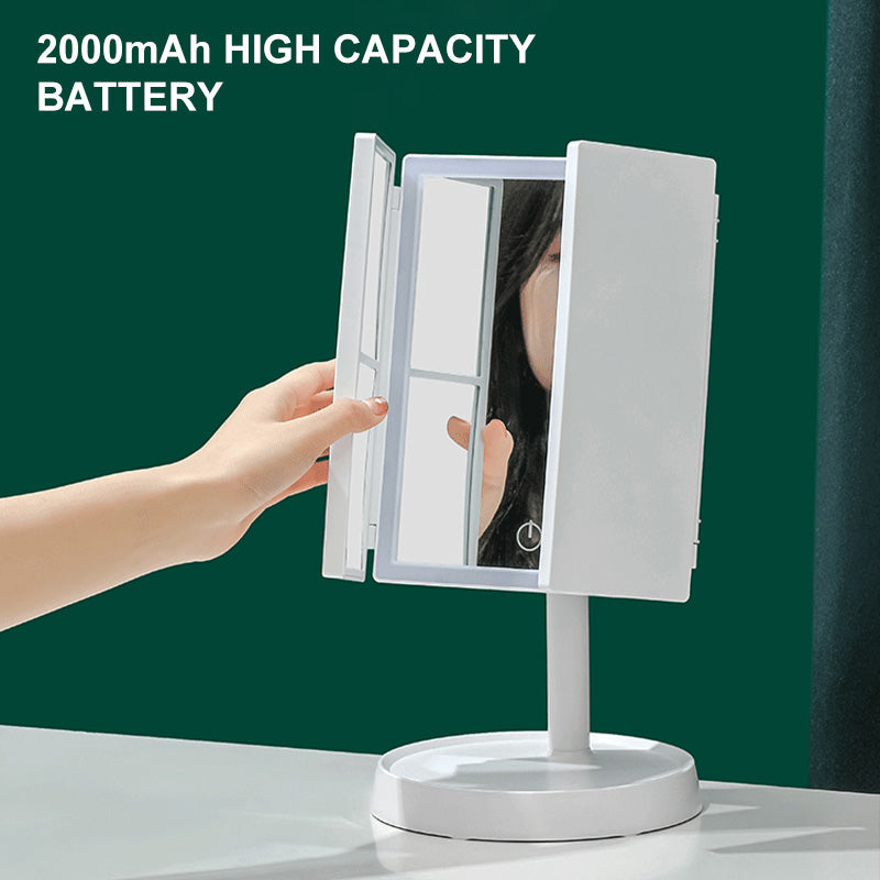 LED Multifunctionele Opvouwbare Make-up Spiegel