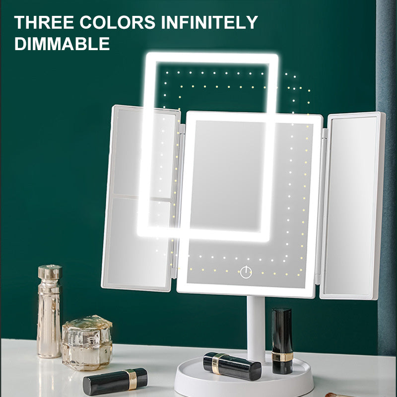 LED Multifunctionele Opvouwbare Make-up Spiegel