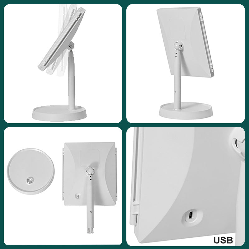 LED Multifunctionele Opvouwbare Make-up Spiegel