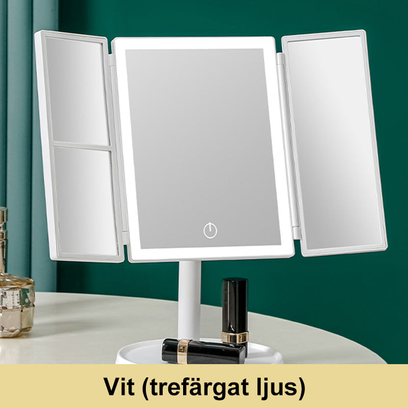 LED Multifunctionele Opvouwbare Make-up Spiegel