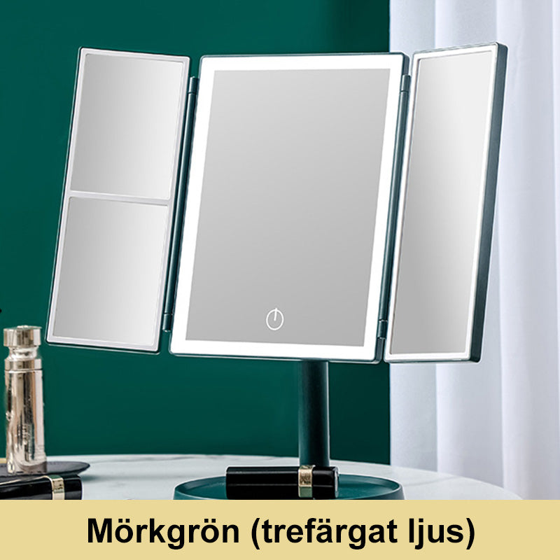 LED Multifunctionele Opvouwbare Make-up Spiegel