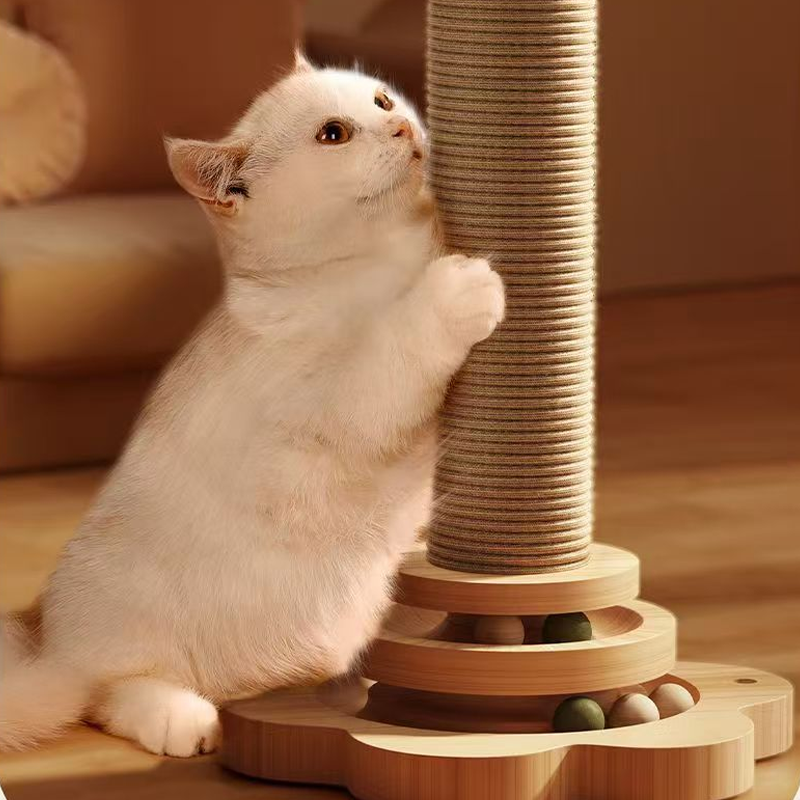 Multifunctioneel Kattenactiviteitencentrum met Krabplank en Speelgoed