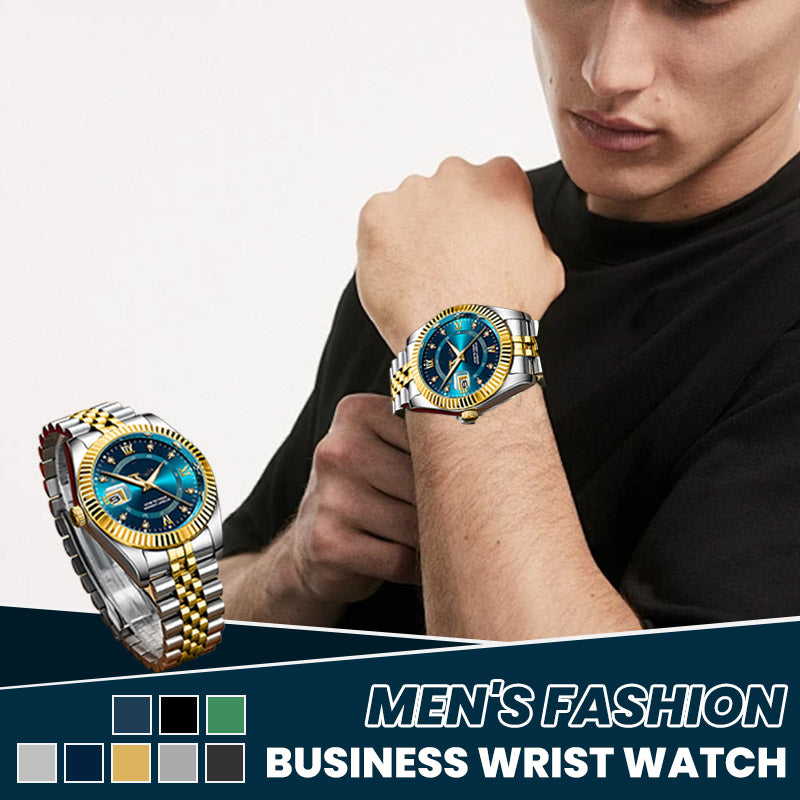 ⌚ TIJDELIJKE AANBIEDING: 50% KORTING! ✨ Heren zakelijke polshorloge – Kwarts, roestvrij staal, 8 kleuren 🤵