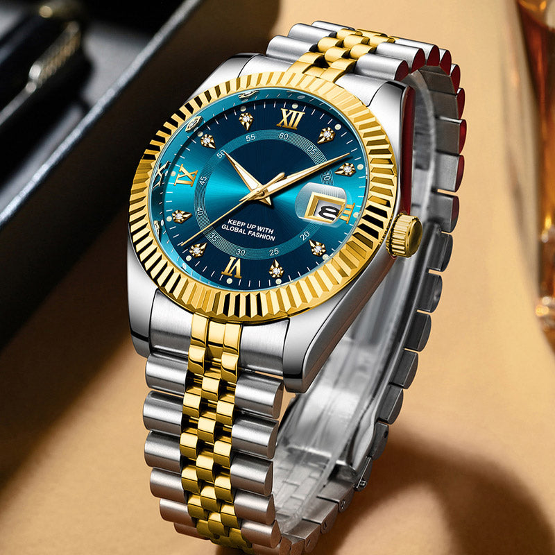 ⌚ TIJDELIJKE AANBIEDING: 50% KORTING! ✨ Heren zakelijke polshorloge – Kwarts, roestvrij staal, 8 kleuren 🤵