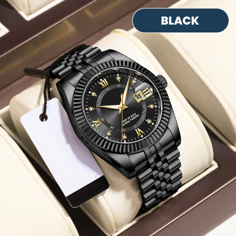 ⌚ TIJDELIJKE AANBIEDING: 50% KORTING! ✨ Heren zakelijke polshorloge – Kwarts, roestvrij staal, 8 kleuren 🤵