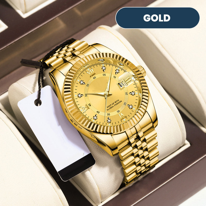 ⌚ TIJDELIJKE AANBIEDING: 50% KORTING! ✨ Heren zakelijke polshorloge – Kwarts, roestvrij staal, 8 kleuren 🤵