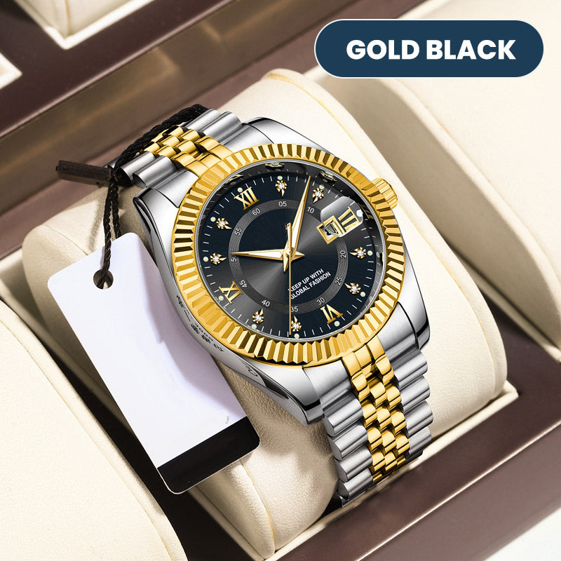 ⌚ TIJDELIJKE AANBIEDING: 50% KORTING! ✨ Heren zakelijke polshorloge – Kwarts, roestvrij staal, 8 kleuren 🤵