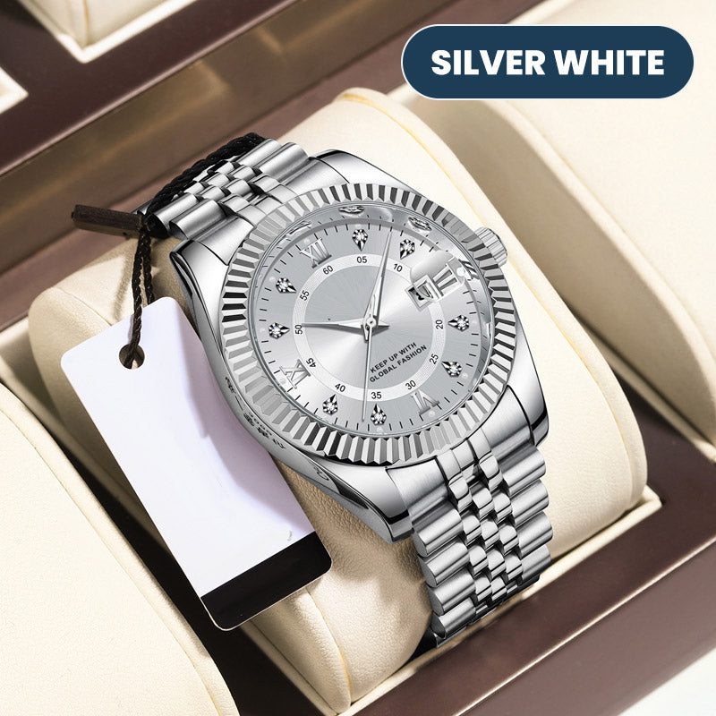 ⌚ TIJDELIJKE AANBIEDING: 50% KORTING! ✨ Heren zakelijke polshorloge – Kwarts, roestvrij staal, 8 kleuren 🤵