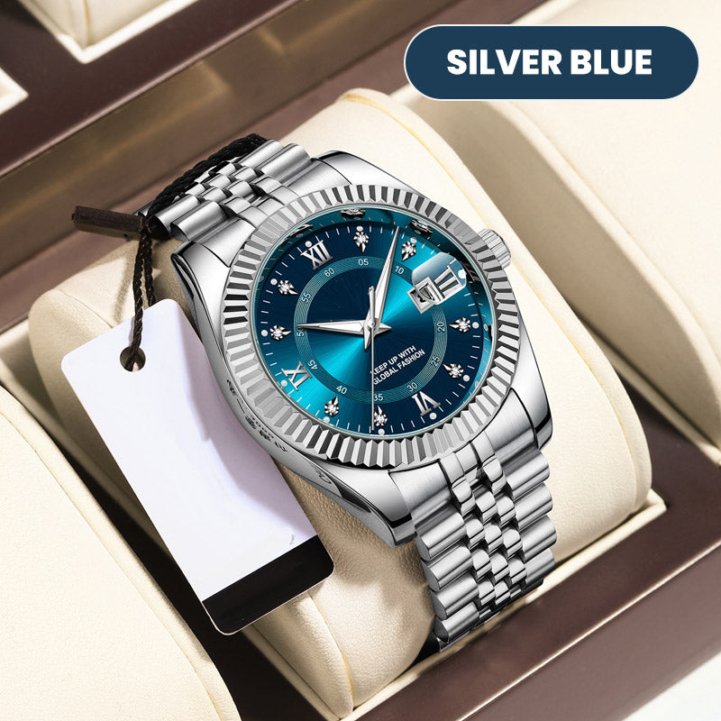 ⌚ TIJDELIJKE AANBIEDING: 50% KORTING! ✨ Heren zakelijke polshorloge – Kwarts, roestvrij staal, 8 kleuren 🤵