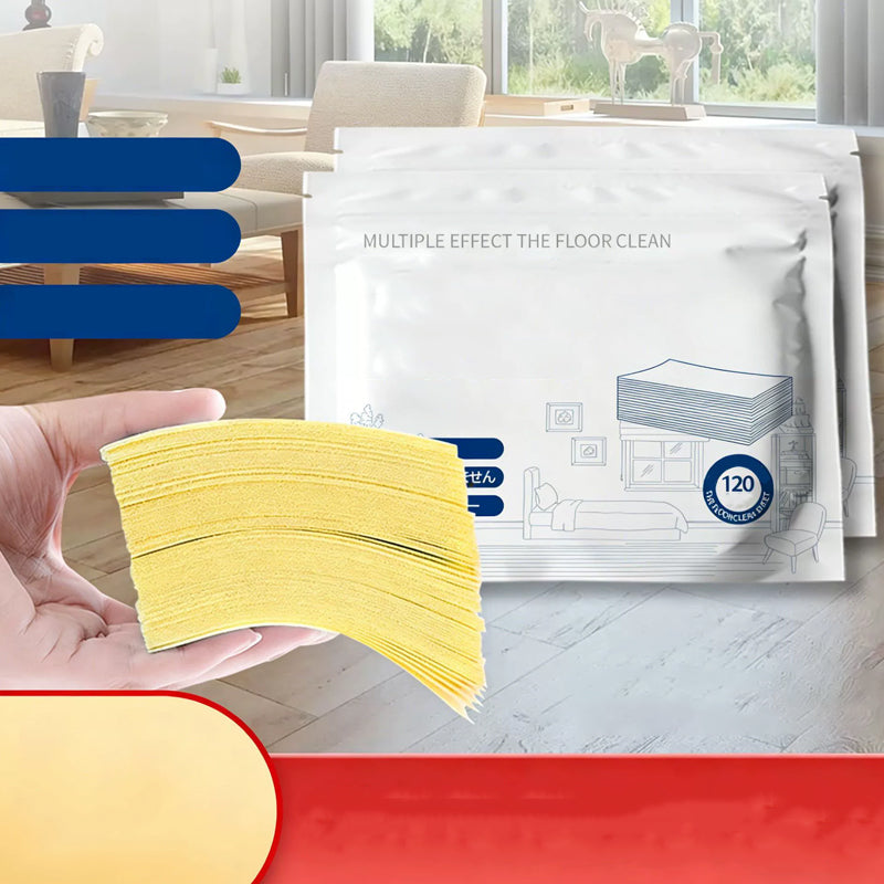 🥳UITVERKOOP 2026🥳💞50% KORTING | 50.000+ verkocht!Wateroplosbare vloerdoekjes 120st | Geen afmeten, glanzende vloeren