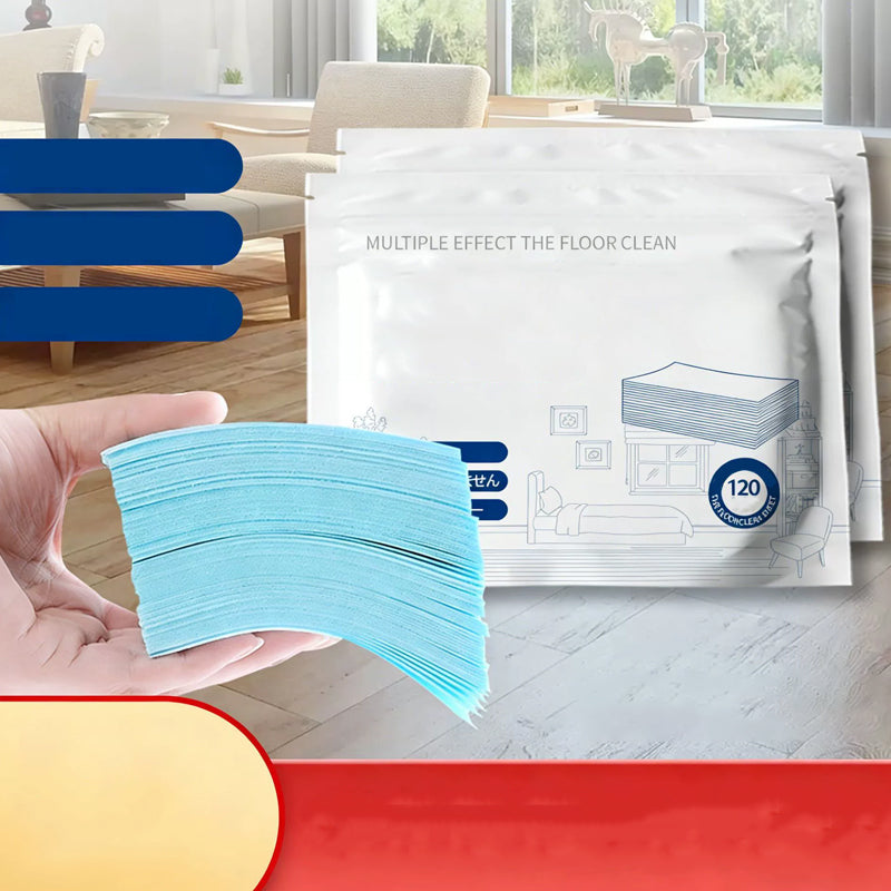 🥳UITVERKOOP 2026🥳💞50% KORTING | 50.000+ verkocht!Wateroplosbare vloerdoekjes 120st | Geen afmeten, glanzende vloeren