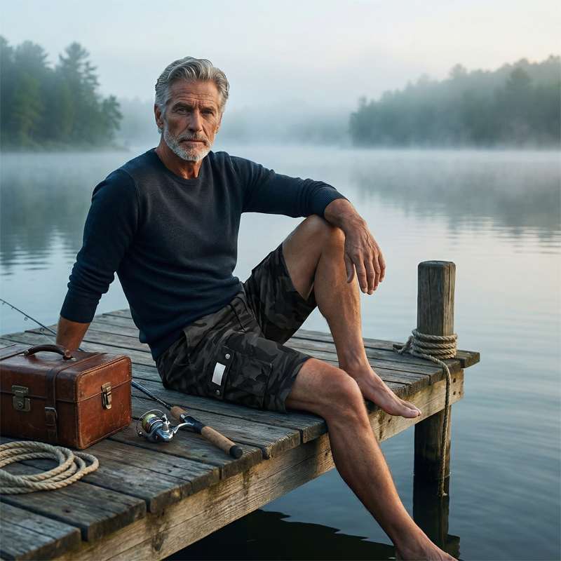 Tactische cargoshorts voor heren in losse pasvorm