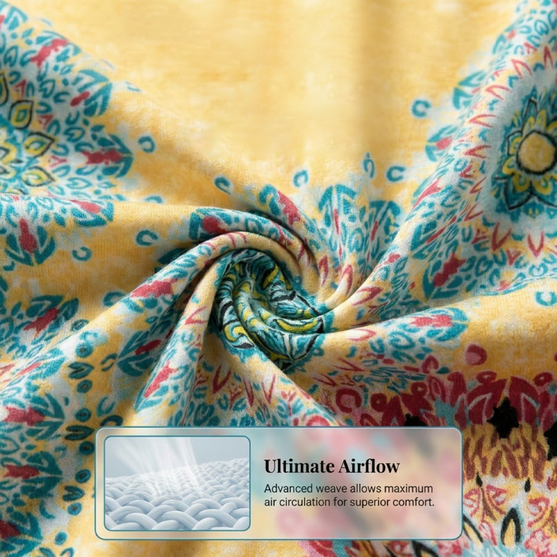 Casual mouwloze A-lijn zomerjurk met print