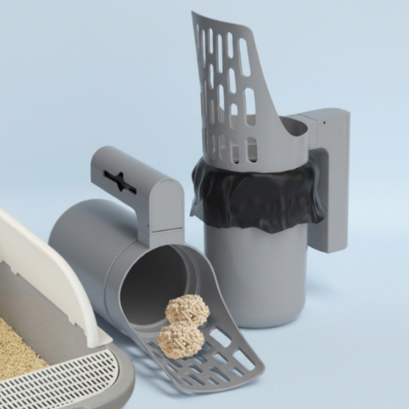 🐱Kattenbakvulling schep met afvalbak💩🗑️