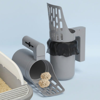 🐱Kattenbakvulling schep met afvalbak💩🗑️