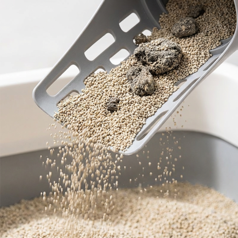 🐱Kattenbakvulling schep met afvalbak💩🗑️