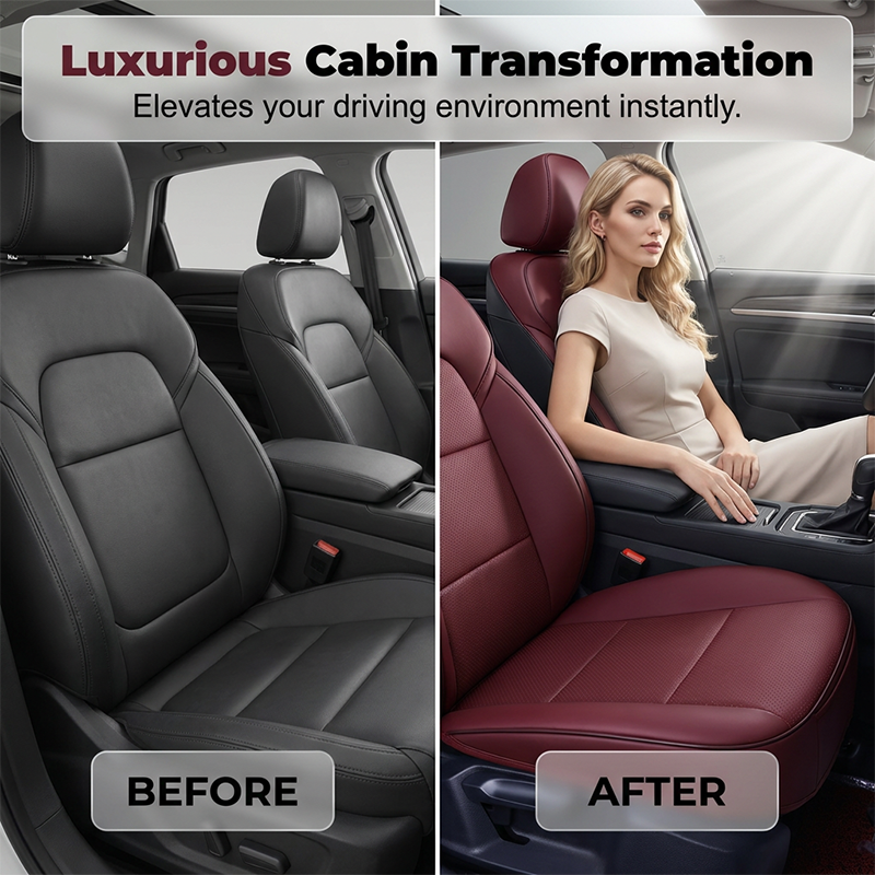 Breathable PU Leather Car Seat Cushion