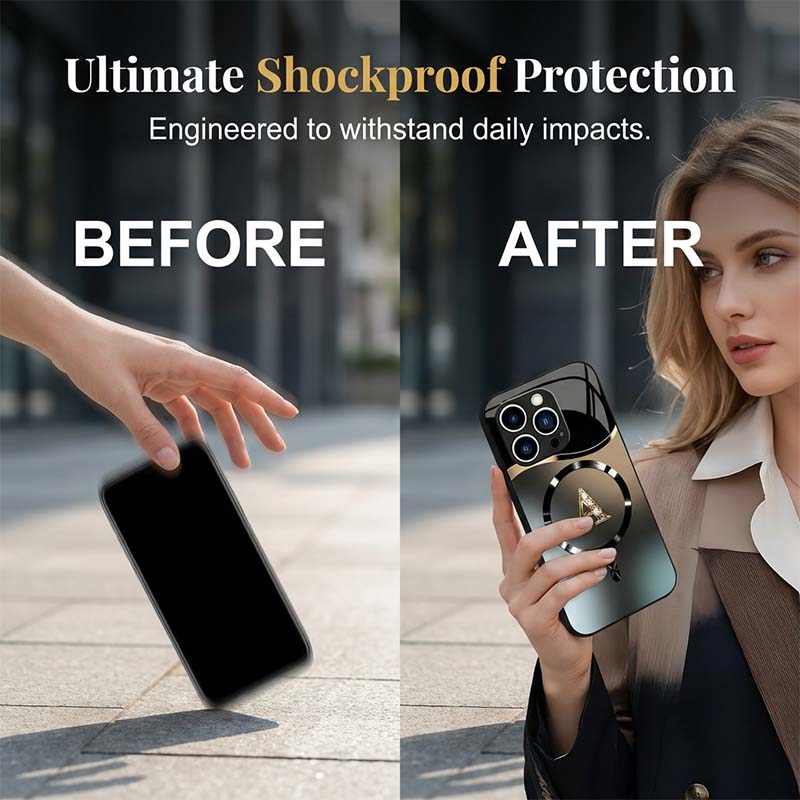 📢 50% KORTING 🧲 Stijlvol, schokbestendig telefoonhoesje met magnetische sluiting en glanzende afwerking – Sterke magnetische sluiting, elegante details, valbescherming ✨
