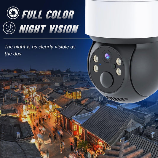 📹 Bewakingscamera op zonne-energie – 1080P HD, met bewegingsdetectie en nachtzicht – draadloos, water- en stofdicht, werkt zonder stroomvoorziening ☀️