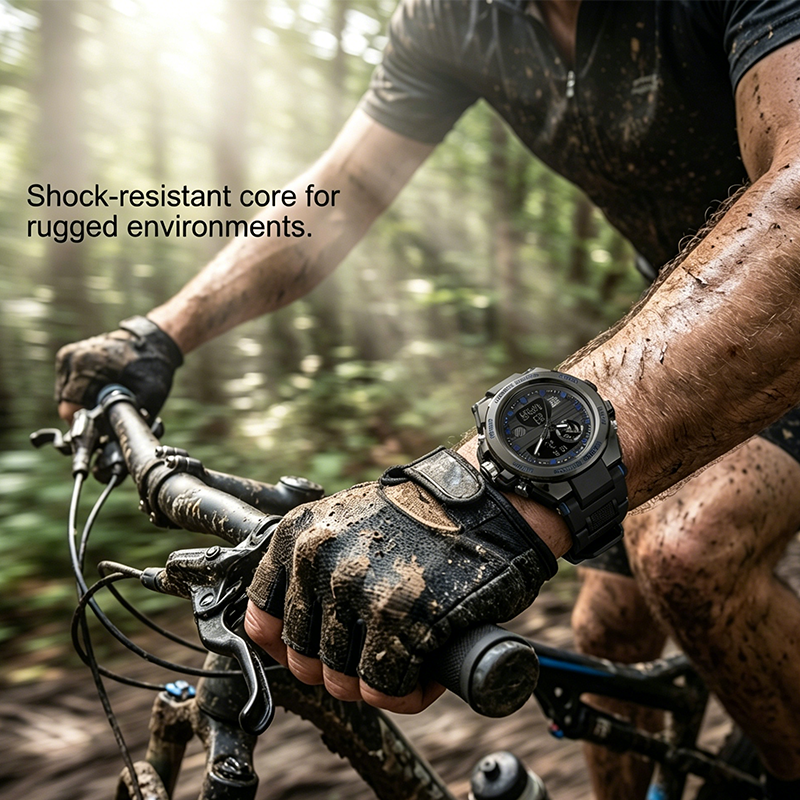 ⌚ Robuust Dual-Display Sporthorloge voor Heren | Schokbestendig & Waterdicht