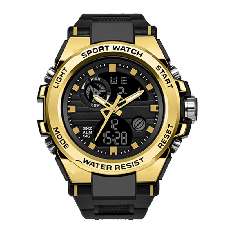 ⌚ Robuust Dual-Display Sporthorloge voor Heren | Schokbestendig & Waterdicht