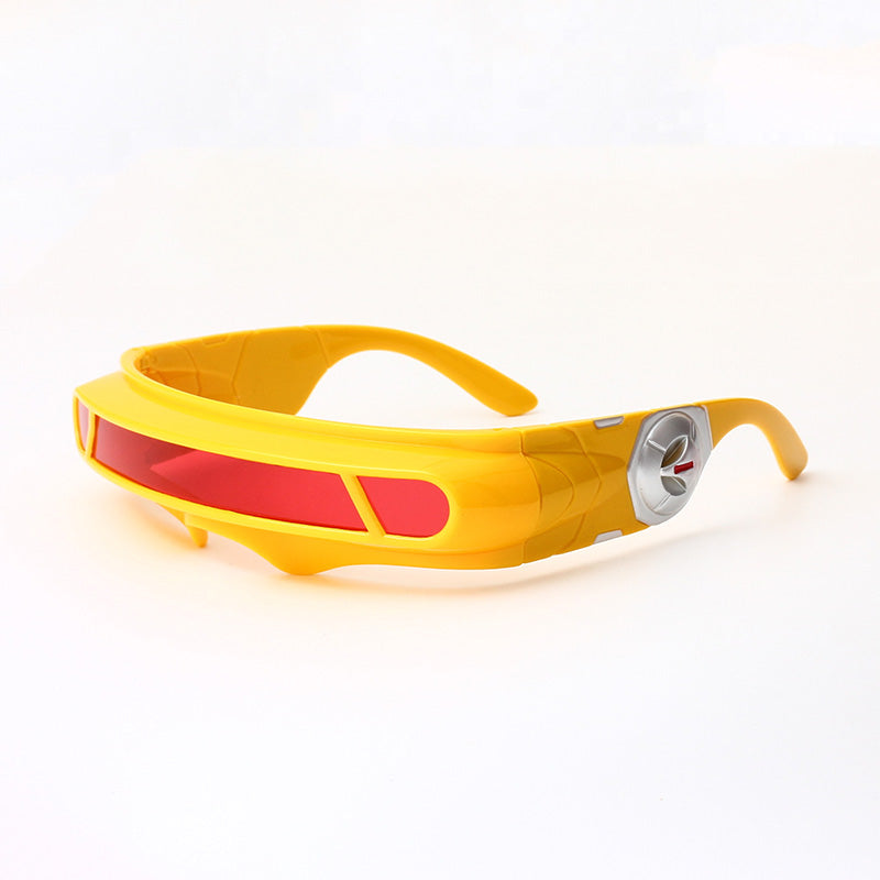 Retro punk onregelmatige vorm UV400 zonnebril