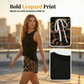 Dames set met tanktop en shorts met luipaardprint