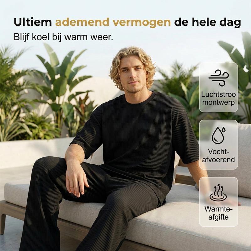✨ Modern casual trainingspak met plooien voor heren 👖