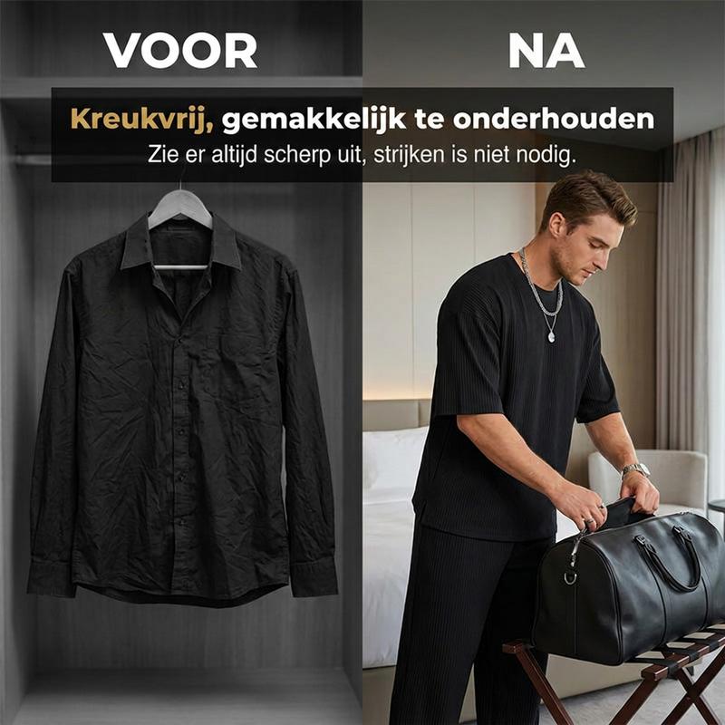 ✨ Modern casual trainingspak met plooien voor heren 👖