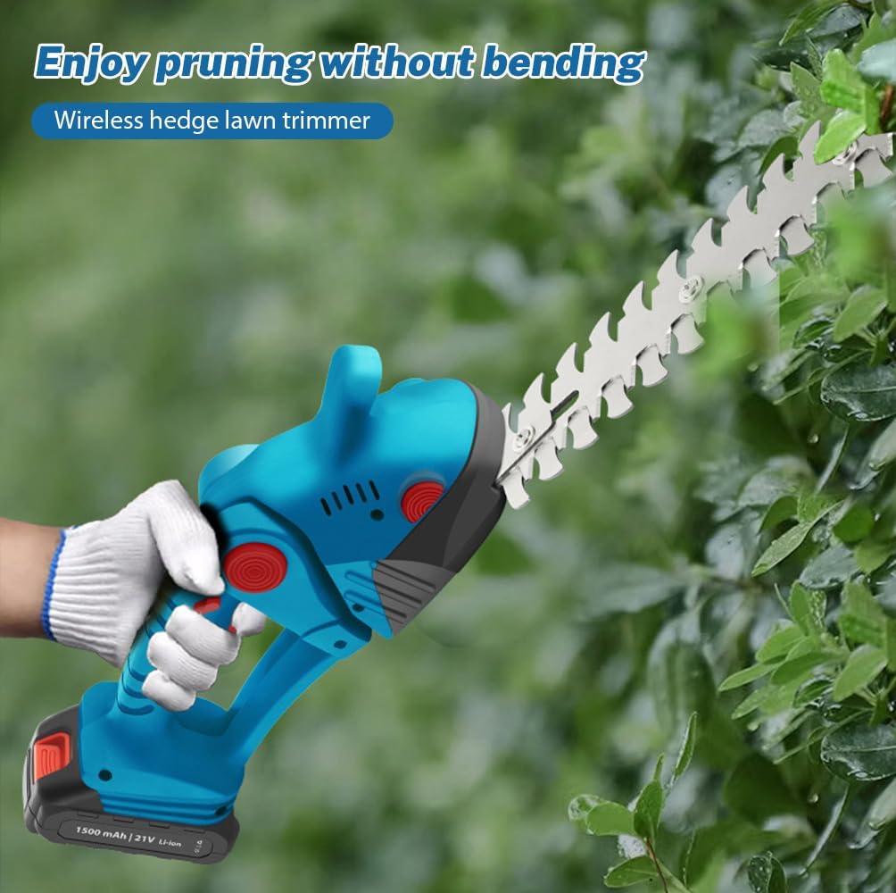 🔥50% KORTING + GRATIS VERZENDING🌿 2-in-1 Draadloze Mini Heggenschaar & Grasschaar | Lichtgewicht & Krachtig 🔋