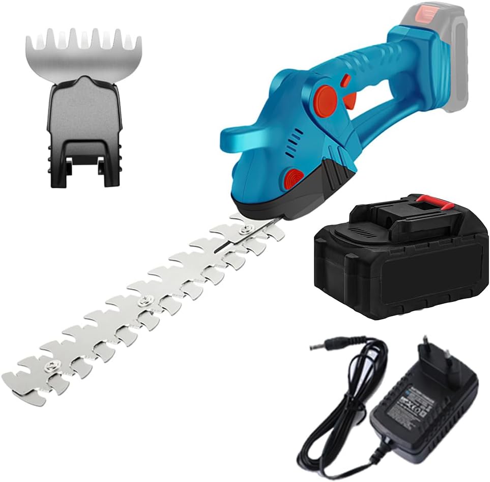 🔥50% KORTING + GRATIS VERZENDING🌿 2-in-1 Draadloze Mini Heggenschaar & Grasschaar | Lichtgewicht & Krachtig 🔋