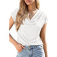 🔥 50% korting 🌸 Dames-top met col en kapmouwtjes 🌿