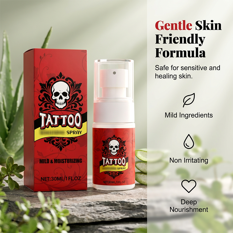 Hydraterende spray voor nazorg na een tatoeage