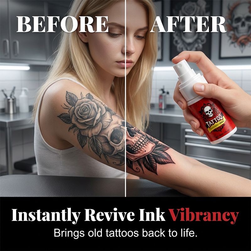 Hydraterende spray voor nazorg na een tatoeage