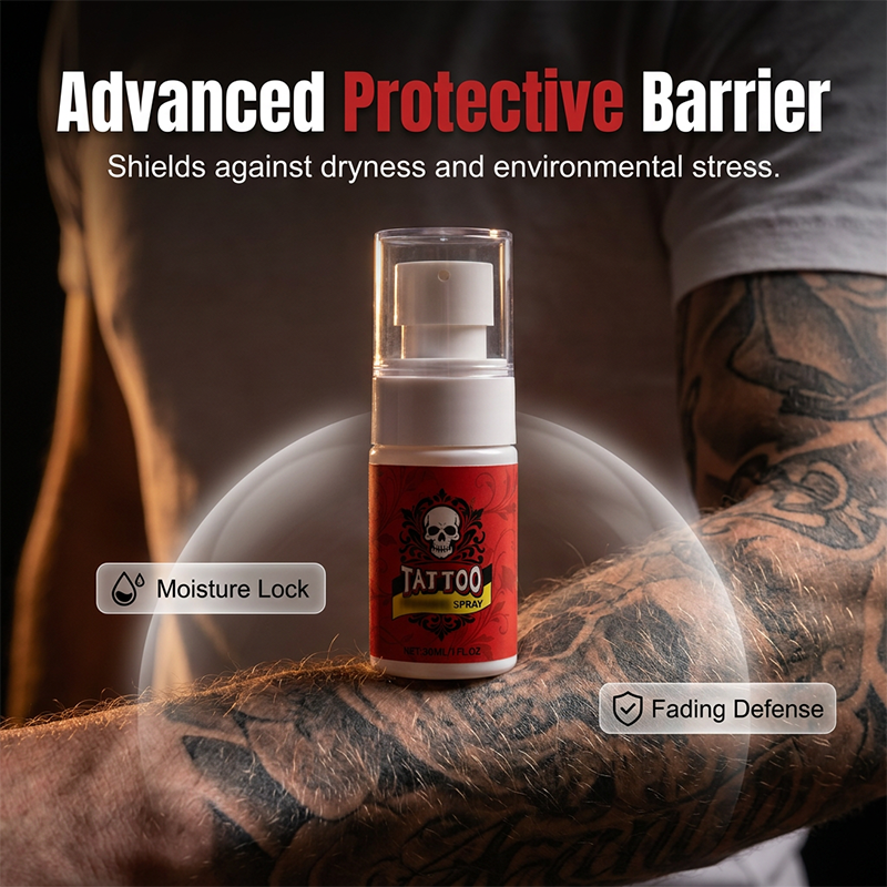 Hydraterende spray voor nazorg na een tatoeage