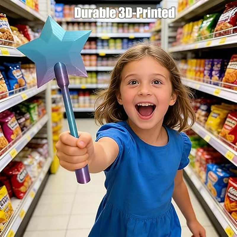 3D-geprinte contactloze betaalstok met stervormige bovenkant