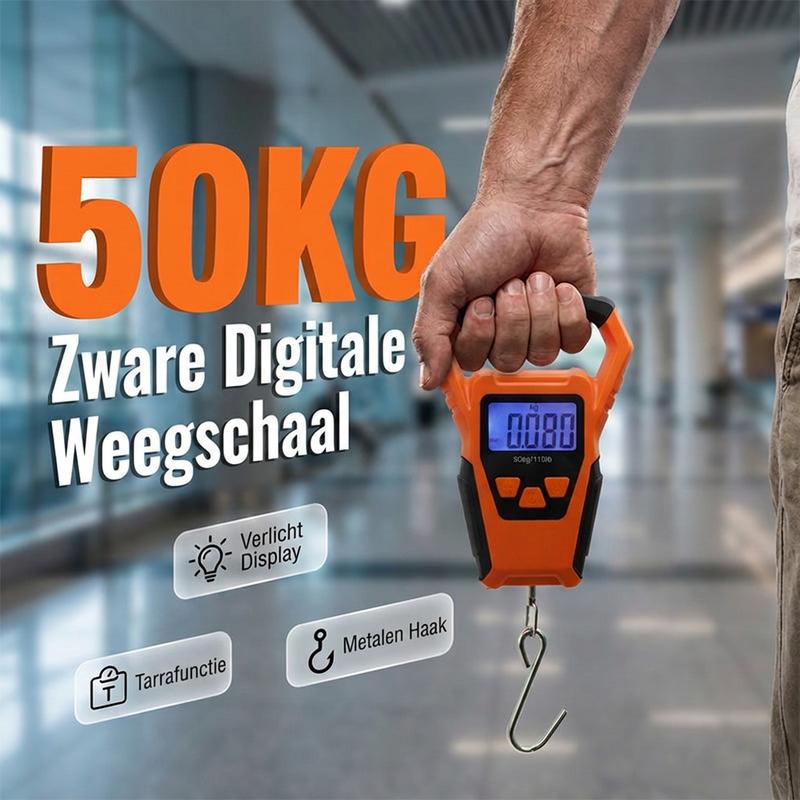🏆LAATSTE DAG UITVERKOOP 50% KORTING🔥Draagbare elektronische weegschaal voor op reis