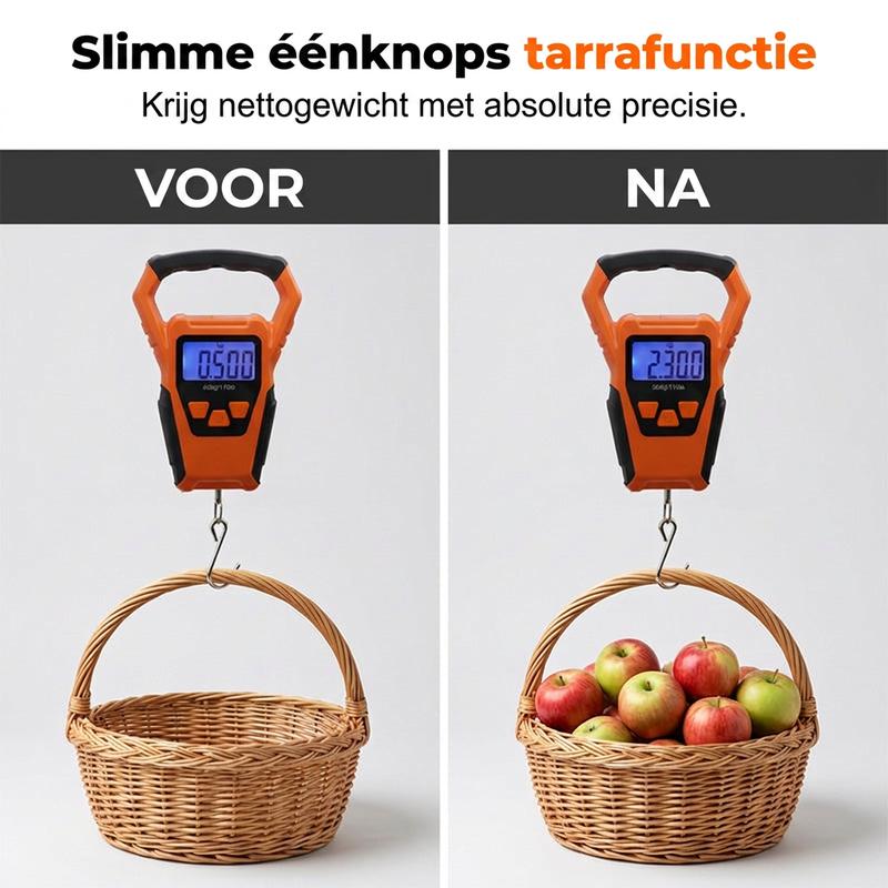 🏆LAATSTE DAG UITVERKOOP 50% KORTING🔥Draagbare elektronische weegschaal voor op reis