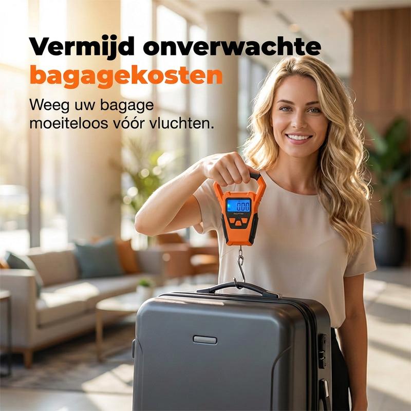 🏆LAATSTE DAG UITVERKOOP 50% KORTING🔥Draagbare elektronische weegschaal voor op reis